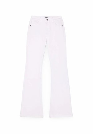 Balmohk, Flare High Rise - Džínsy bootcut - white