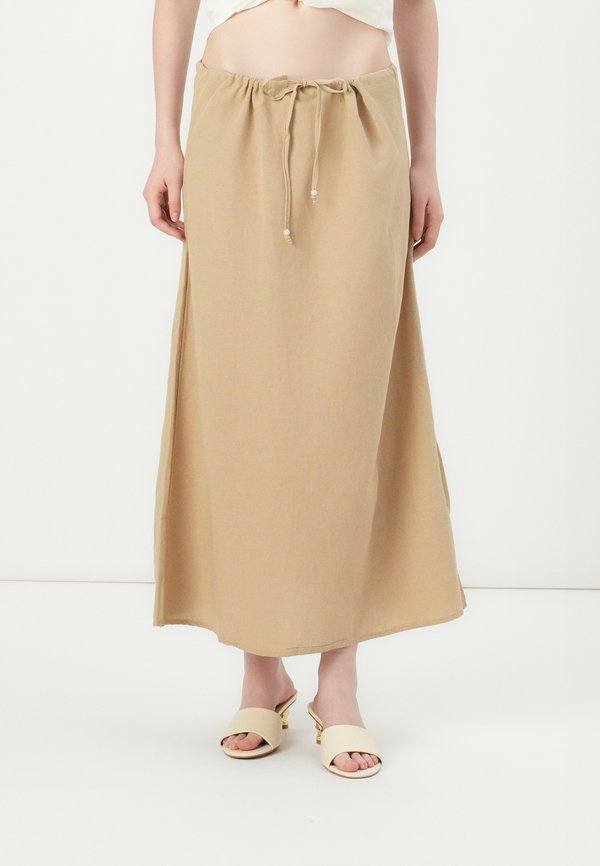 ONLJAKIRI LONG SKIRT - Maxi skirt - humus