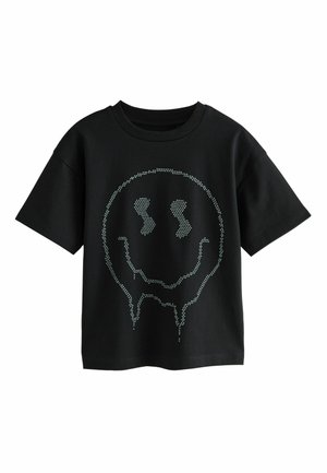SHORT SLEEVE GRAPHIC STANDARD - T-shirt con stampa - black stud smile
