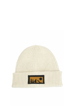 NATURMOTIV MIT PATCH BERGE WALD - Mütze - beige
