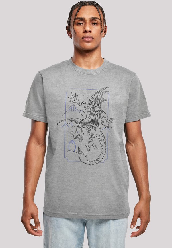 HARRY POTTER DRAGON LINE ART - T-Shirt print
