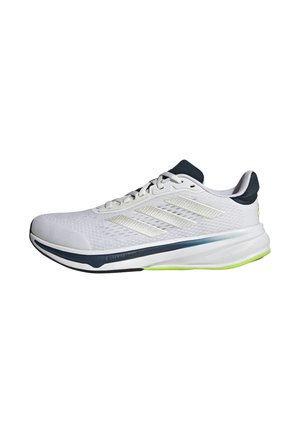 adidas Performance RESPONSE SUPER - Zapatillas running asfalto - cloud white metalic   lucid lemon