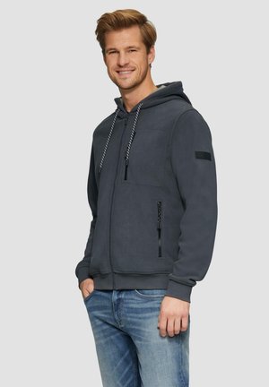 Zip-up sweatshirt - schiefergrau