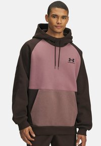 ICON HEAVYWEIGHT COLORBLOCKED - Hoodie - kona brown