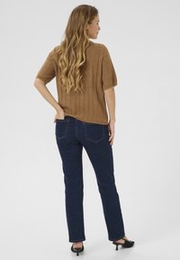 Kaffe T-shirt print - toasted coconut