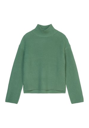 Marc O'Polo TURTLENECK LOOSE AUS HEAVY WEIGHT  - Jumper - smooth green
