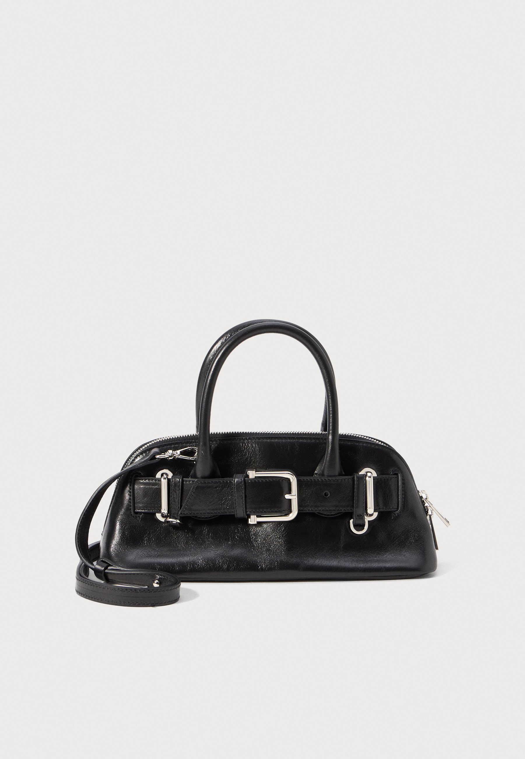 Osoi ZIP BROCLE MINI - Handbag - stone black/black - Zalando