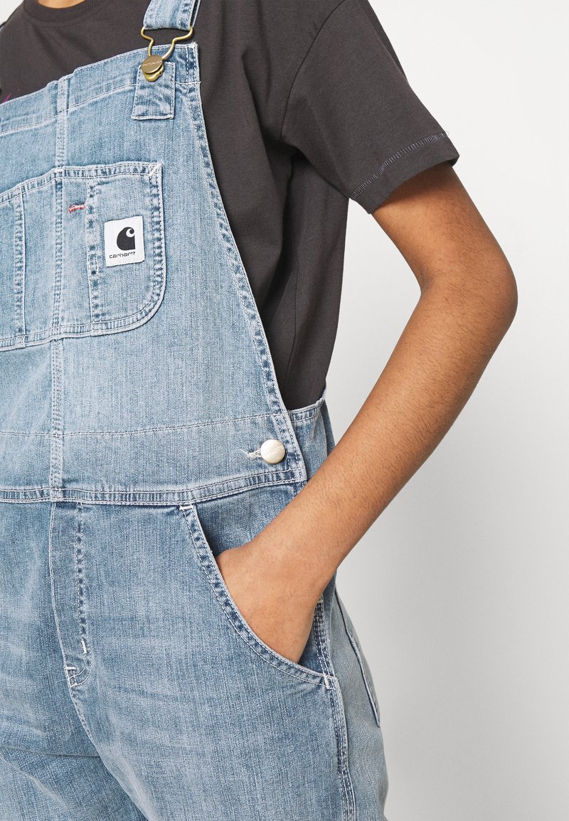 carhartt blue jean bibs