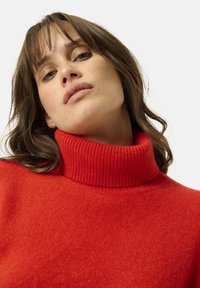 Just Cashmere COL ROULÉ FILS - Svetr - tomato