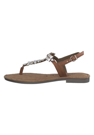 T-bar sandals - cognac