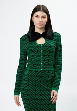COLLAR CROPPED  - Maglione - green