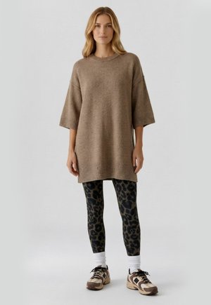 Oui, PULLOVER - Jumper - taupe melange