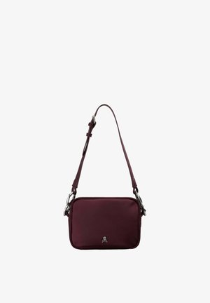 Scalpers, SCALPERS SCNY FABRIC BUCKLE BAG - Bandolera - burgundy
