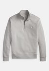 DOUBLE-KNIT QUARTER-ZIP PULLOVER - Суитшърт - soft grey