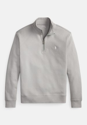 DOUBLE-KNIT QUARTER-ZIP PULLOVER - Sweatshirt - soft grey