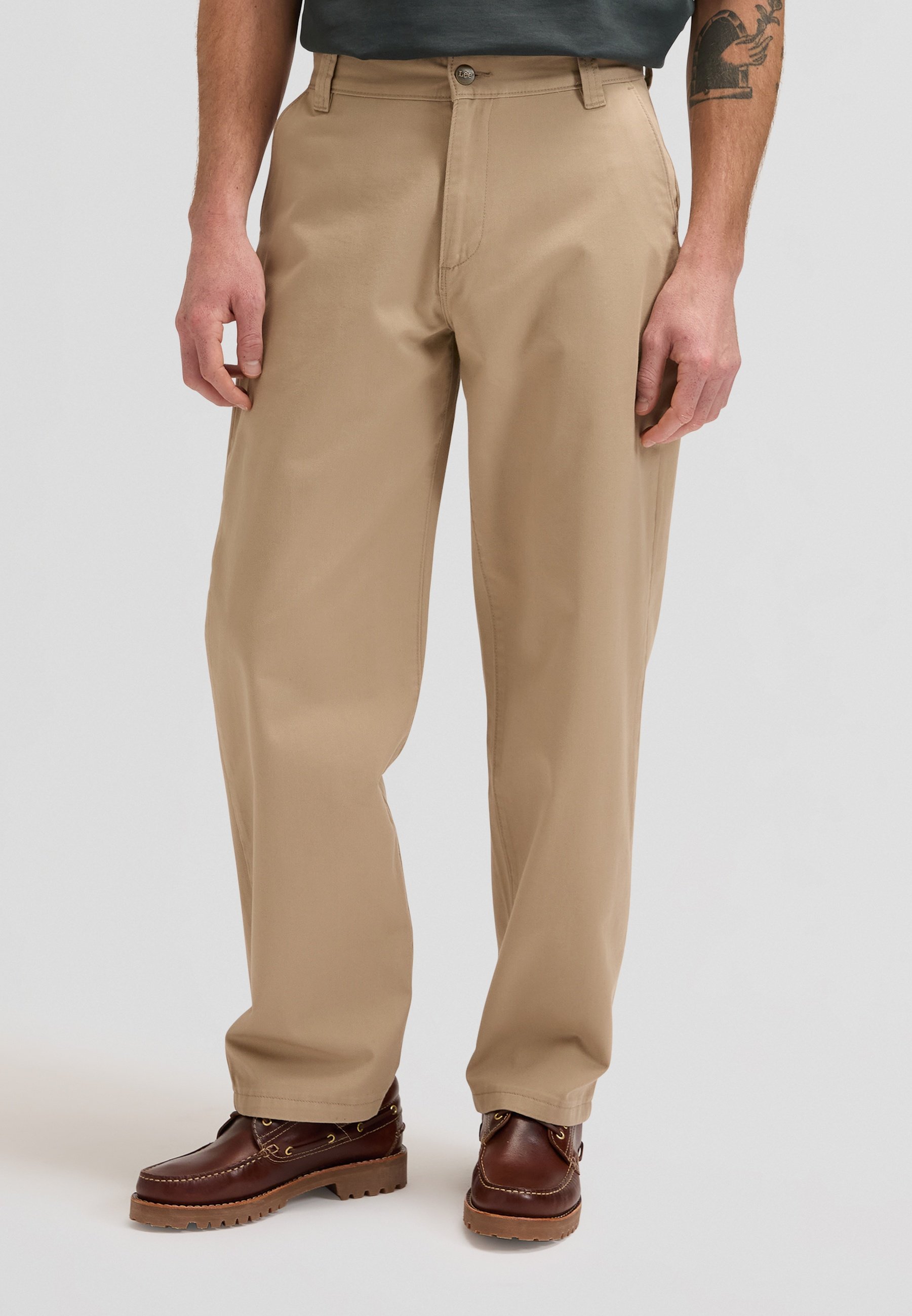 Lee LOOSE WORKWEAR - Chinos - perfect khaki/taupe - Zalando.ie