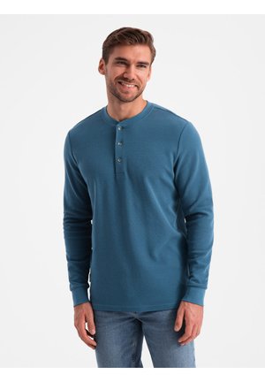 Ombre Langærmet T-shirt - denim blue