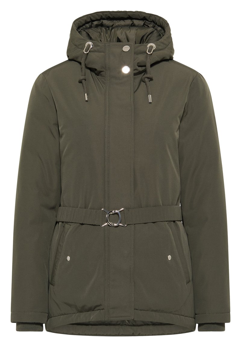 usha Winterjas donkergroen