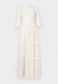 EXCLUSIVE SHIMMER DITSY LONG SLEEVE GOWN - Svečana odjeća - cream
