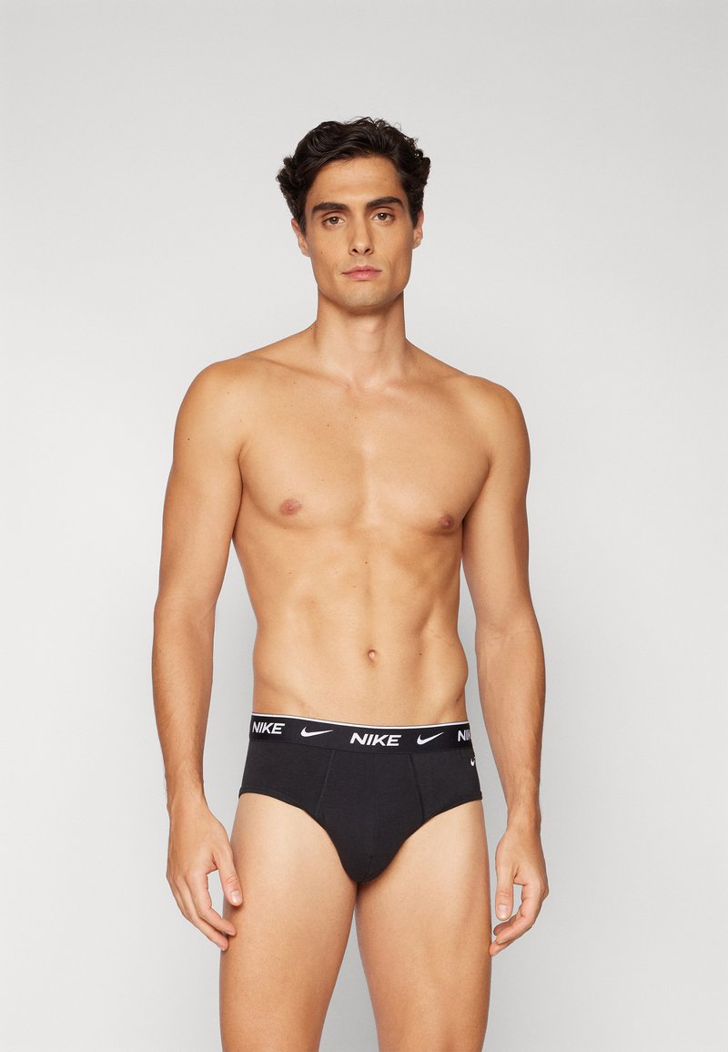 Nike Underwear - STRETCH BRIEF 3 PACK - Īsās apakšbikses - black, Palielināt