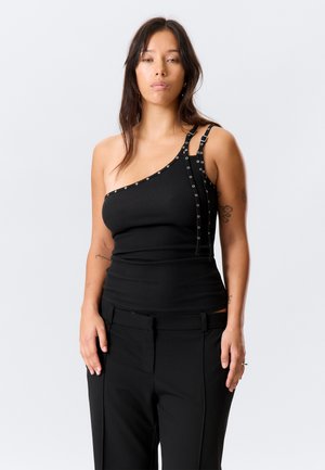 ONE SHOULDER - Débardeur - black