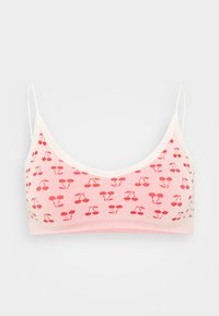 ONLHOLLY PATTERN SCOOP BRALETTE - Pihik - candy pink/red