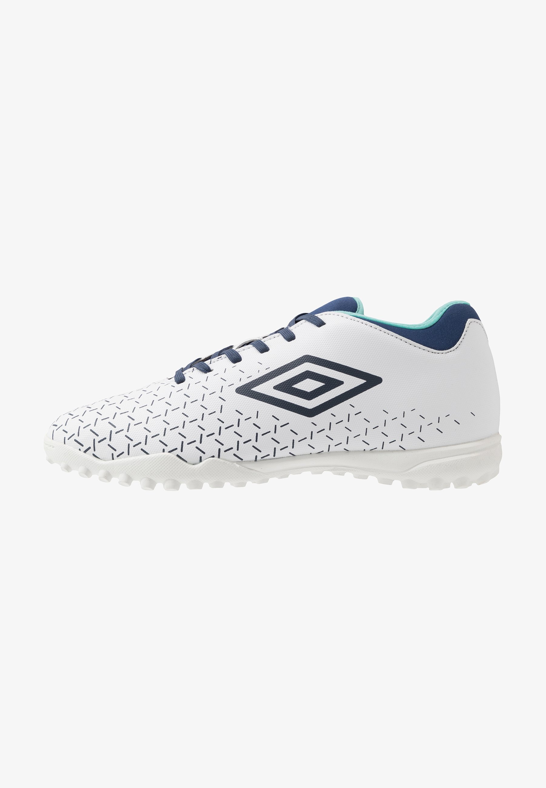 Umbro Velocita V Club Tf Fotballsko For Kunstgress White Medieval Blue Blue Radiance Hvit Zalando No