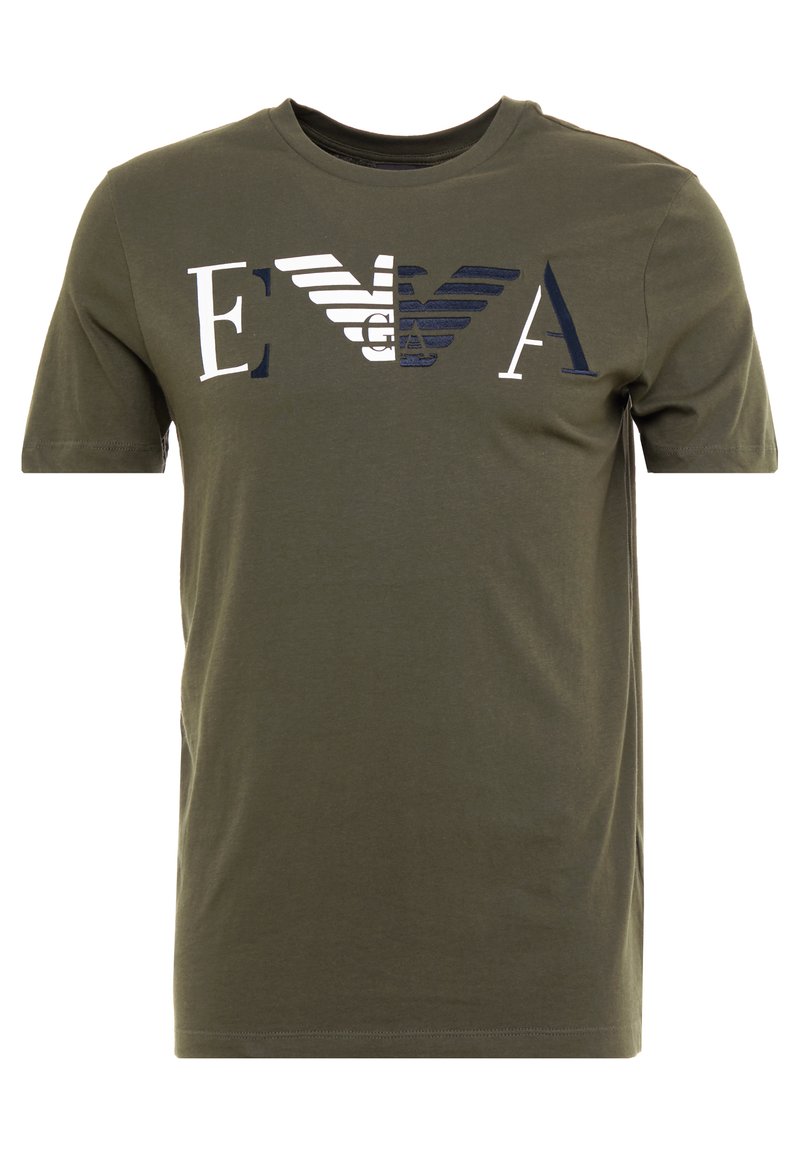 Emporio Armani T-shirt print olijfgroen