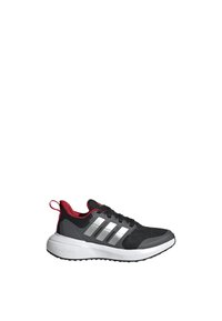 adidas Performance FORTARUN 2.0 CLOUDFOAM LACE - Zapatillas running asfalto - core black   silver metallic   better scarlet