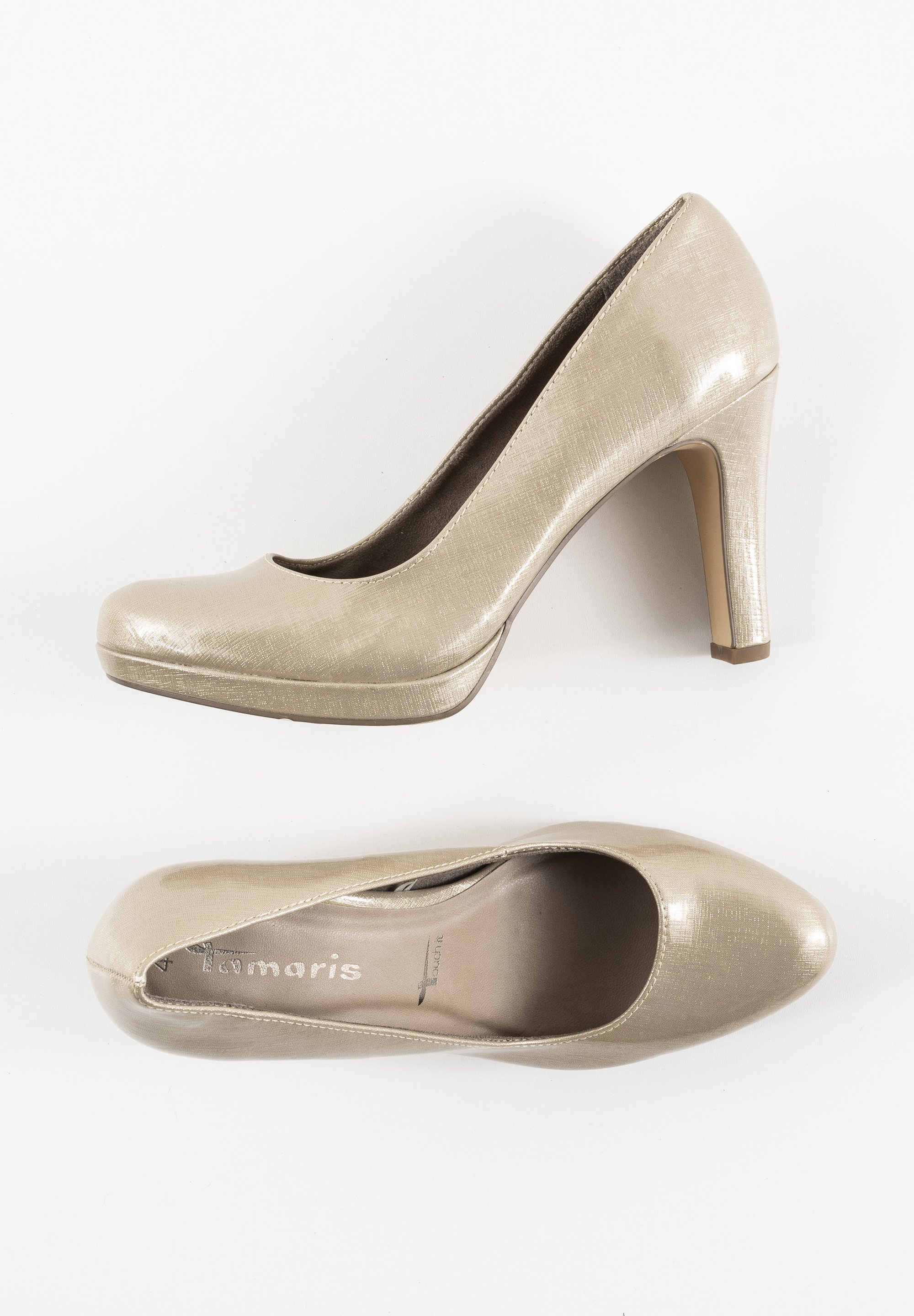 Tamaris High heels gold/gold-coloured (Pre-owned)