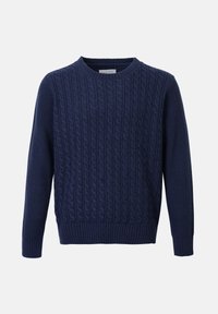 Stickad tröja - navy