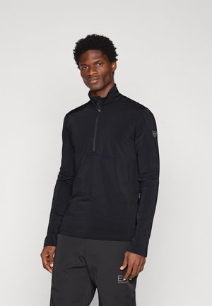 SKI KITZBUHEL POWERSTRETCH COLORBLOCK - Top dugih rukava - black