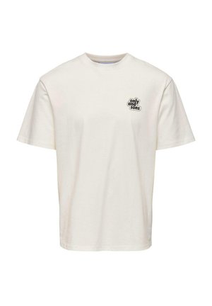 FLOWER  - Camiseta estampada - cloud dancer