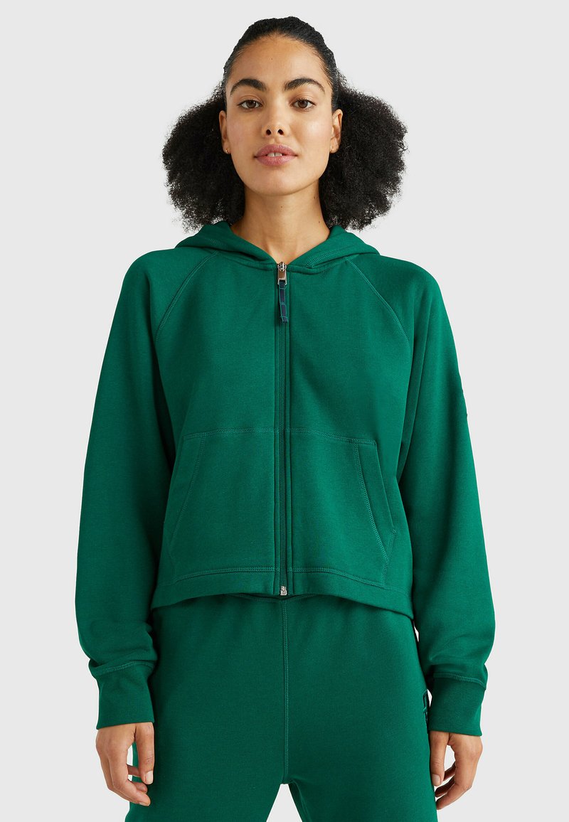 Tommy Hilfiger SPORT Sweater met rits prep green/groen Zalando.nl