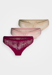 SOFT 3 PACK - Thong - dark raspberry