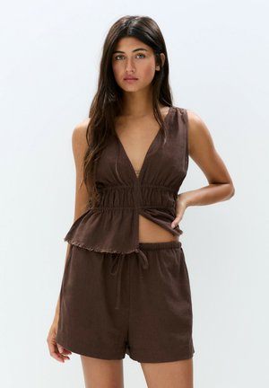 RUSTIC - Šortky - dark brown