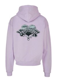 Lost Youth DRIPPING HEART  - Felpa con cappuccio - lilac