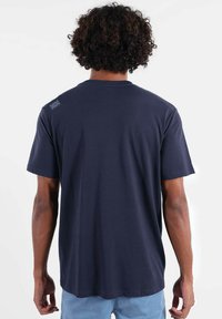 Bleu HOMME Chemise à manches courtes en coton, col polo, coupe
