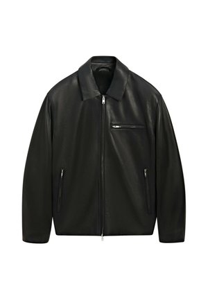 Massimo Dutti, - Kurtka skórzana