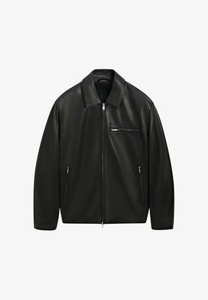 Massimo Dutti, - Kurtka skórzana