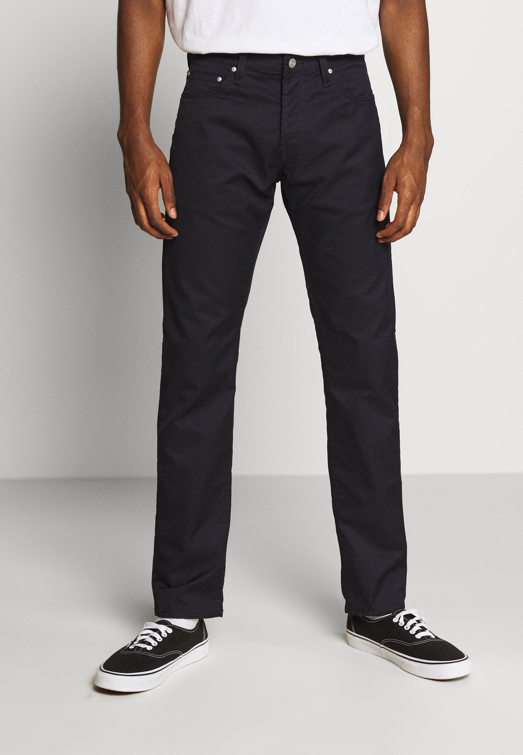 Carhartt Wip Klondike Pant Lamar Stoffhose Dark Navy Dunkelblau Zalando De