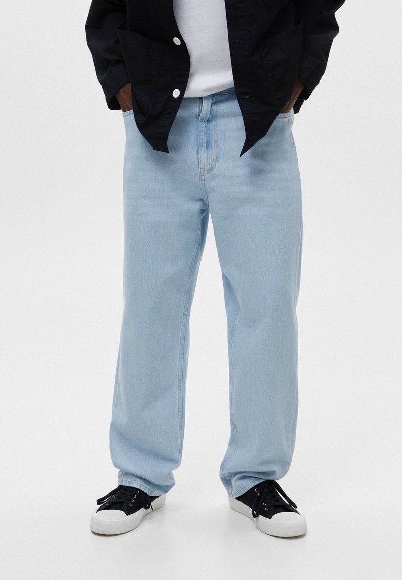 PULL&BEAR BAGGY Jeans Relaxed Fit light blue denim/lightblue denim