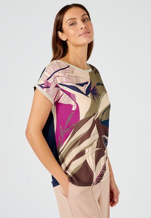 FLUIDE BIMATIÈRE IMPRIMÉ.  - Bluse - vert grand feuillage