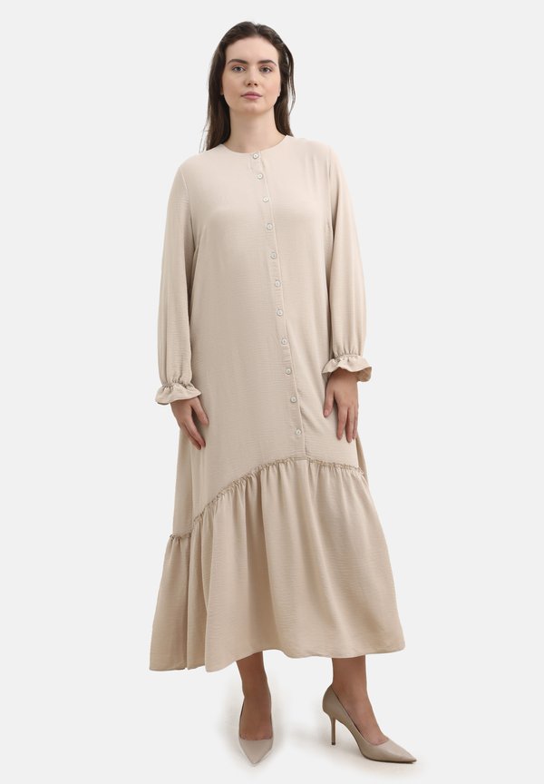 PLUS SIZE - ALIA - Maxikleid - stone