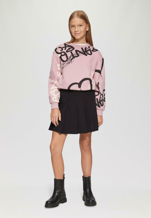 MIT ALL-OVER-PRINT UND RIPPBÜNDCHEN - Sweatshirt - zartrosa