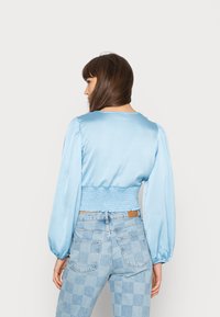 Gina Tricot VICTORIA BLOUSE - Camisola de manga comprida - blue bell