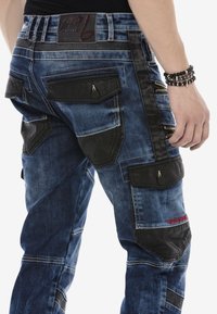 Cipo & Baxx Jeans Da Uomo Slim Fit Stretch Denim Pantaloni 807 Blu 36w X 32l 123086895 - Foto 4