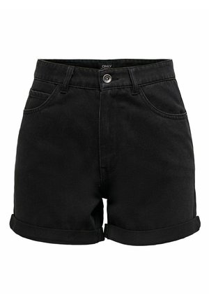 LIFE - Jeansshorts - black denim