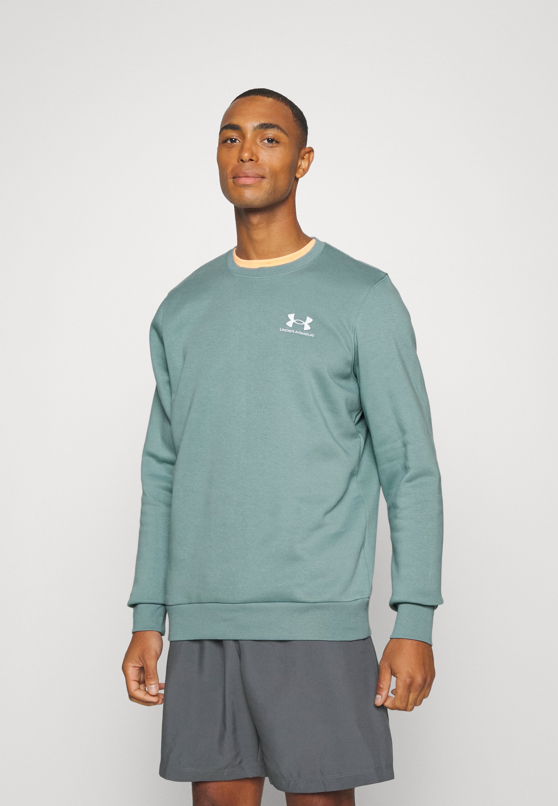 Under Armour ESSENTIAL CREW - Sweatshirt - fresco green/white/blue