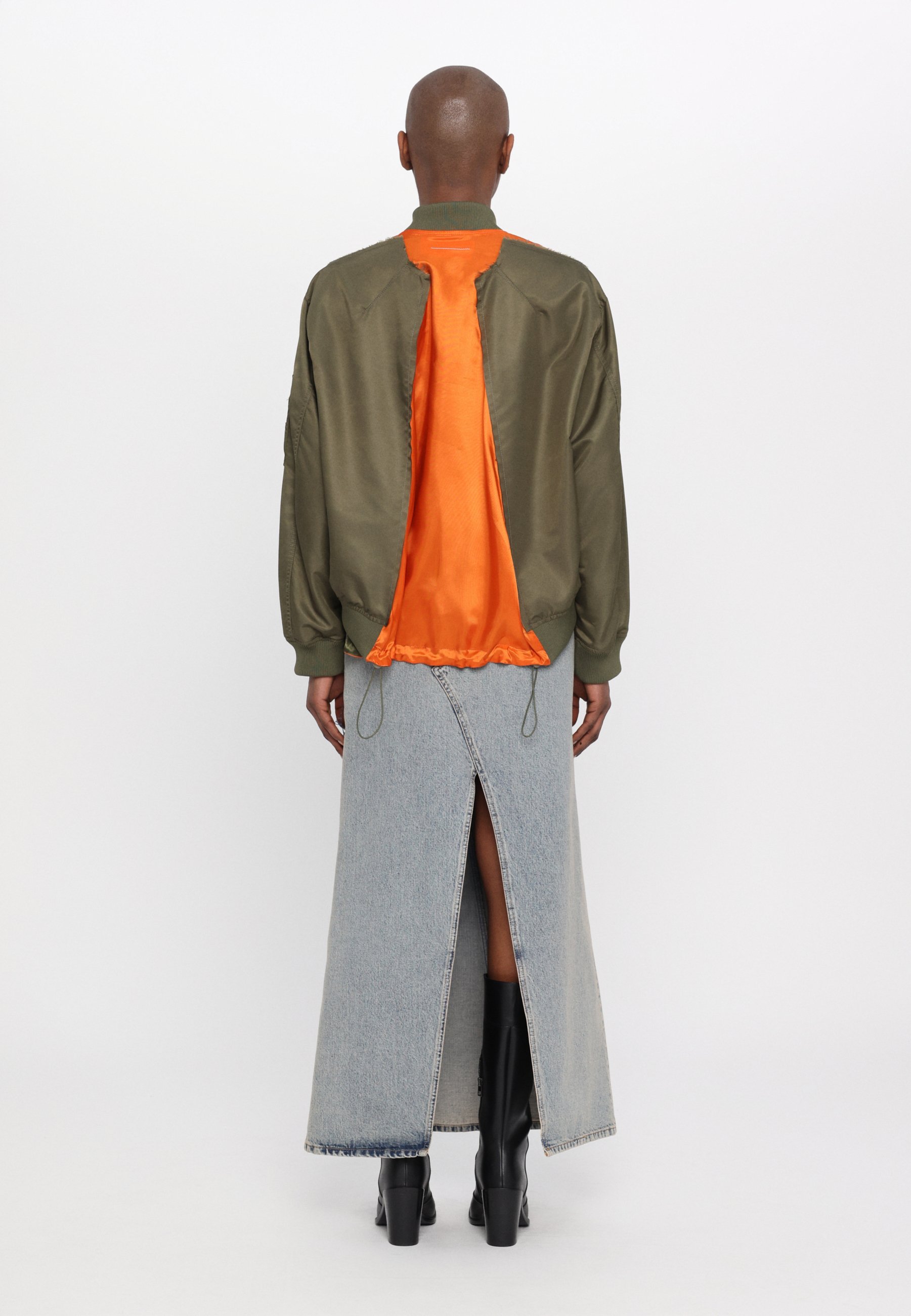 MM6 Maison Margiela Bomberjacke - military/orange/khaki - Zalando